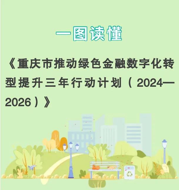 讀圖 | 《重慶市推動綠色金融數(shù)字化轉(zhuǎn)型提升三年行動計(jì)劃(2024-2026)》劃重點(diǎn)